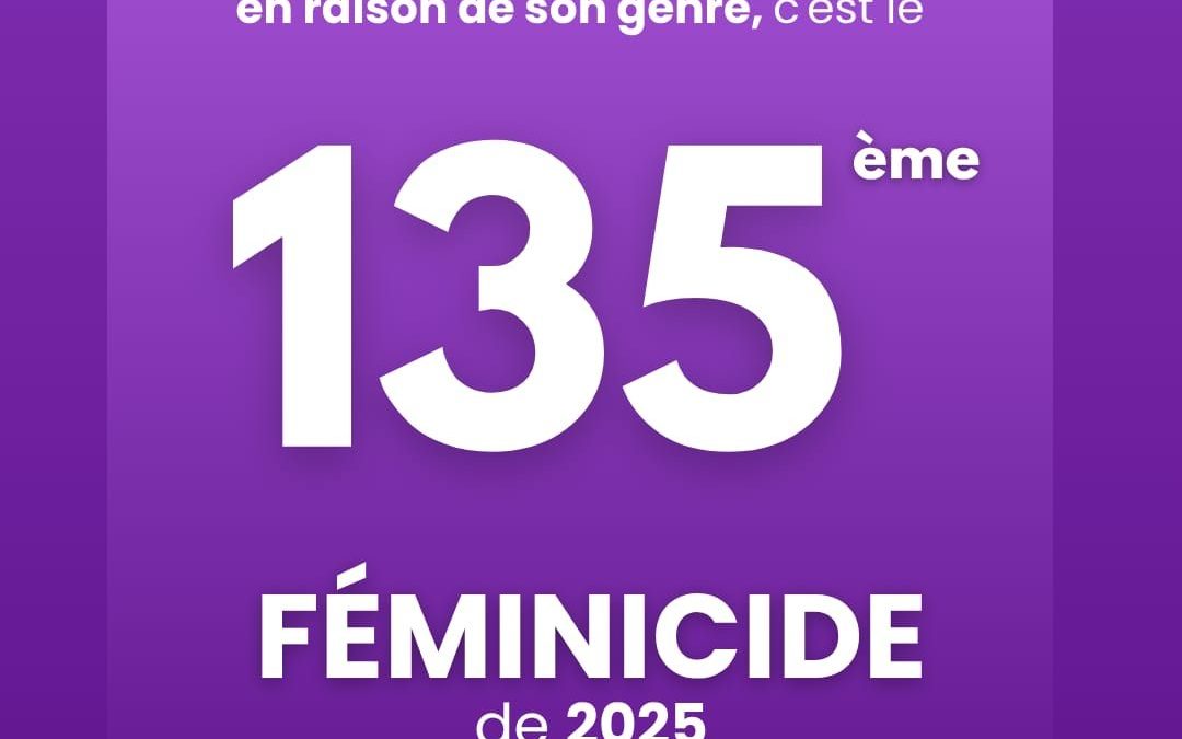 depuis le 1er Janvier de cette année 135 femmes sont mortes assassinées sous les coups de leur conjoint ou de leur ex-conjoint