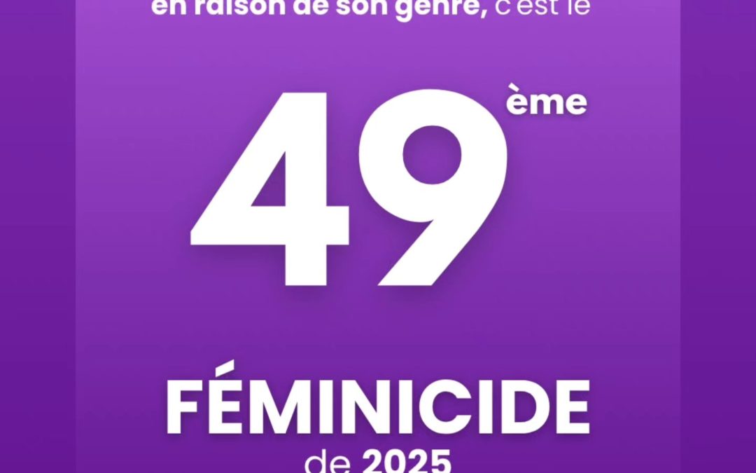 depuis le 1er Janvier de cette année 49 femmes sont mortes assassinées sous les coups de leur conjoint ou de leur ex-conjoint