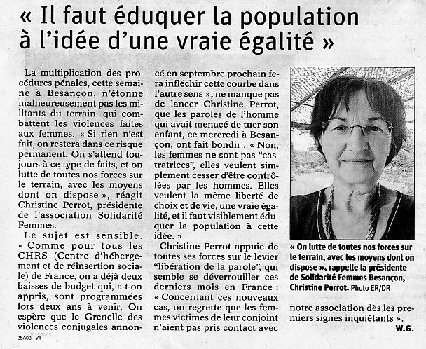 « Il faut éduquer la population à l’idée d’une vraie égalité »